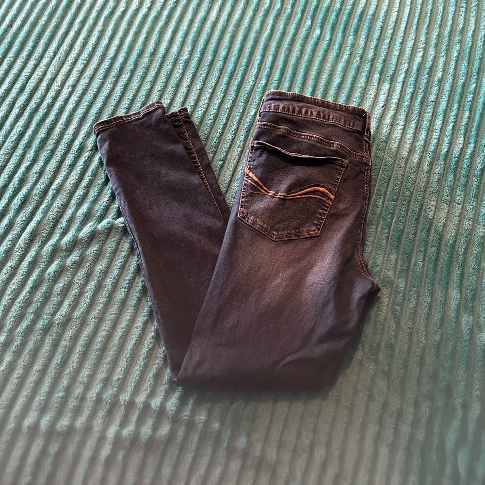 SO Indigo Jeggings with Contrast Stitch